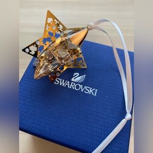 SWAROVSKI Crystal Golden Shadow Christmas Ornament